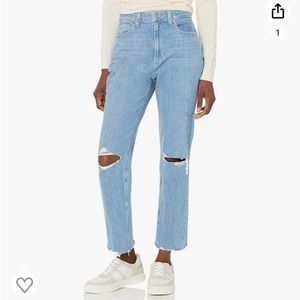 Paige Noelia High Rise Jeans in radical destructed with gusto hem